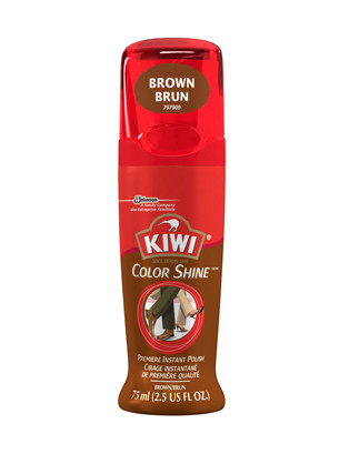 Brown KIWI® Color Shine™ Premium Instant Polish