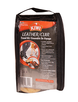 KIWI® Leather Travel Kit 